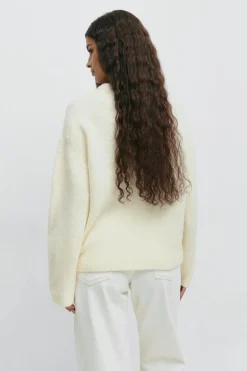 Hot Gina Tricot Crew neck knitted sweater Wit