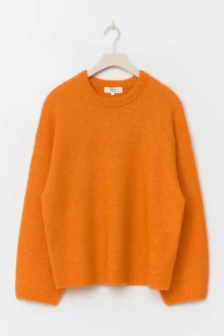 Online Gina Tricot Crew neck knitted sweater Oranje