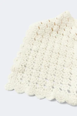 Outlet Gina Tricot Crochet head scarf Wit