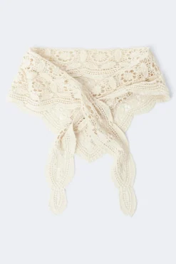 Gina Tricot Crochet hip scarf Wit