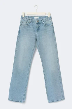 Best Gina Tricot Crush straight jeans Blauw