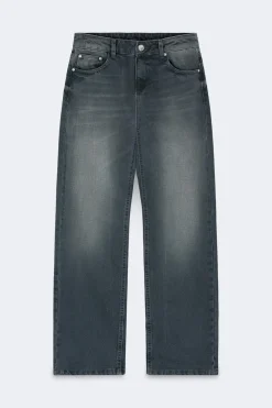 Discount Gina Tricot Crush straight jeans Zwart