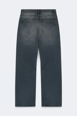 Discount Gina Tricot Crush straight jeans Zwart