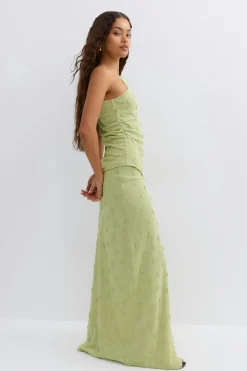 New Gina Tricot 3d one shoulder top Groen