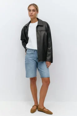 Online Gina Tricot Denim jorts Blauw