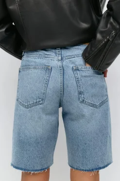 Online Gina Tricot Denim jorts Blauw
