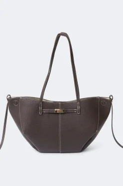 Online Gina Tricot Detail midi bag Bruin