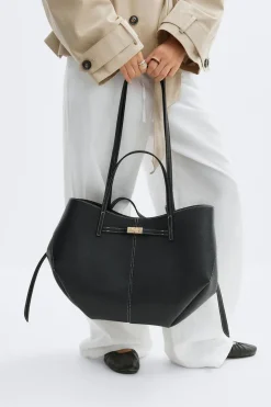 Discount Gina Tricot Detail strap tote bag Zwart