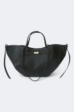 Discount Gina Tricot Detail strap tote bag Zwart