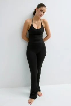 Gina Tricot Detailed back yoga singlet Zwart
