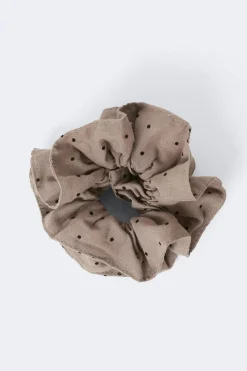 Hot Gina Tricot Dotted scrunchie Zwart