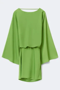 Best Gina Tricot Draped back mini dress Groen