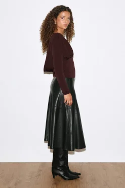 New Gina Tricot Draped back top Bruin