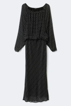 Hot Gina Tricot Draped dress Zwart