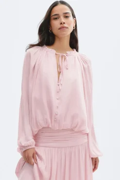 Clearance Gina Tricot Drapy top Roze
