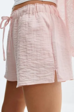 Gina Tricot Drawstring shorts Roze