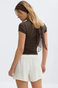 New Gina Tricot Drawstring shorts Wit