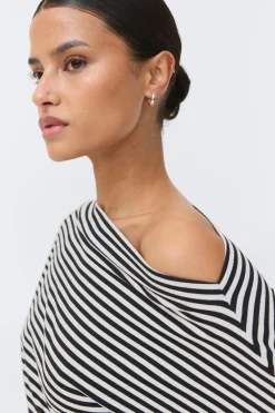 Online Gina Tricot Dropped shoulder top Wit