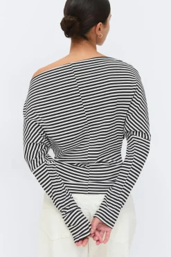 Online Gina Tricot Dropped shoulder top Wit