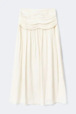 Gina Tricot Dropped waist skirt Wit