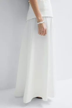 Hot Gina Tricot Dropped waist skirt Wit