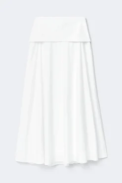 Hot Gina Tricot Dropped waist skirt Wit