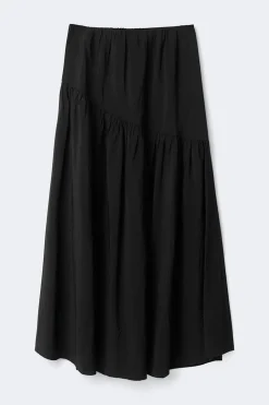 Clearance Gina Tricot Dropped waist skirt Zwart