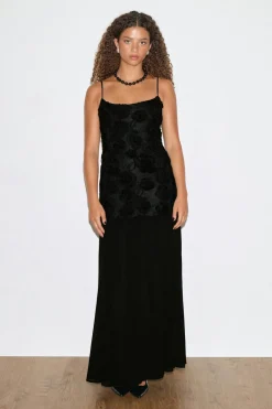 Best Gina Tricot Embroidery dropped waist dress Zwart