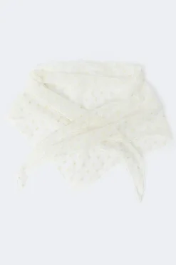 Gina Tricot Embroidery hip scarf Wit