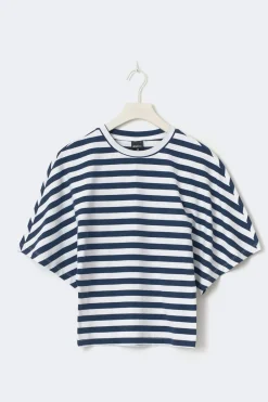 Discount Gina Tricot Fitted top Blauw