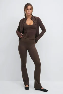 Gina Tricot Flare yoga tights Bruin
