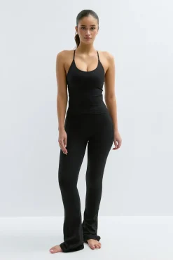 Online Gina Tricot Flare yoga tights Zwart
