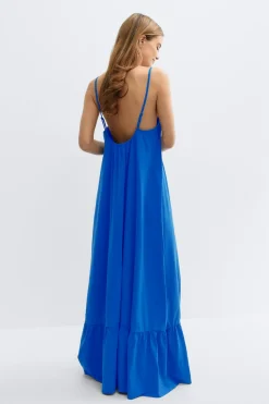 New Gina Tricot Flowy maxi dress Blauw