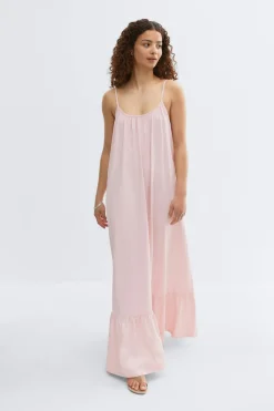 New Gina Tricot Flowy maxi dress Roze