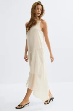 Hot Gina Tricot Flowy scarf dress Wit