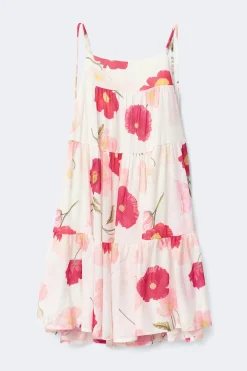 Discount Gina Tricot Flowy strap detail dress Wit