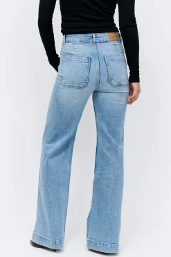 Best Gina Tricot Front pocket flare jeans Blauw