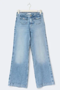 Best Gina Tricot Front pocket flare jeans Blauw