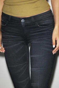 Discount Gina Tricot Glow low flare jeans Zwart