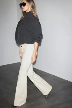 Hot Gina Tricot Glow low flare jeans Wit