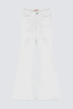 Online Gina Tricot Glow low flare petite jeans Wit