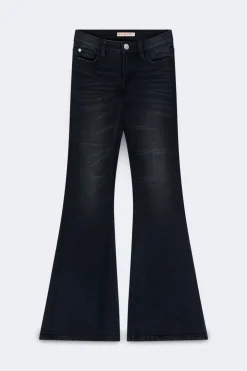 Discount Gina Tricot Glow low flare tall jeans Zwart