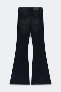 Discount Gina Tricot Glow low flare tall jeans Zwart