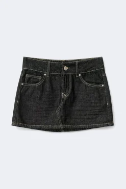 Clearance Gina Tricot Glow low mini skirt Blauw