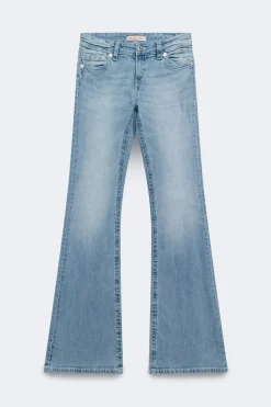 Online Gina Tricot Glow rise flare jeans Blauw