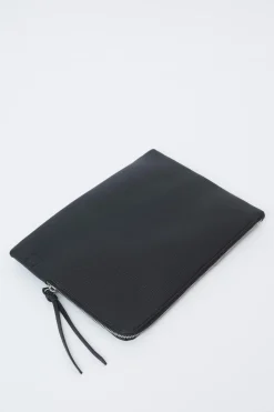 Outlet Gina Tricot Grained pu laptop case Zwart