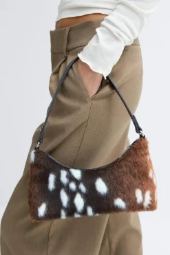Online Gina Tricot Hair-on mini bag Wit