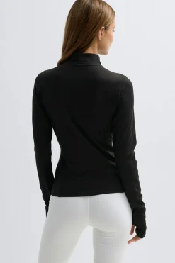 Hot Gina Tricot Half zip yoga top Zwart