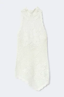 Discount Gina Tricot Halterneck knitted singlet Wit