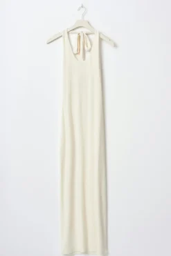 Hot Gina Tricot Halterneck midaxi dress Wit